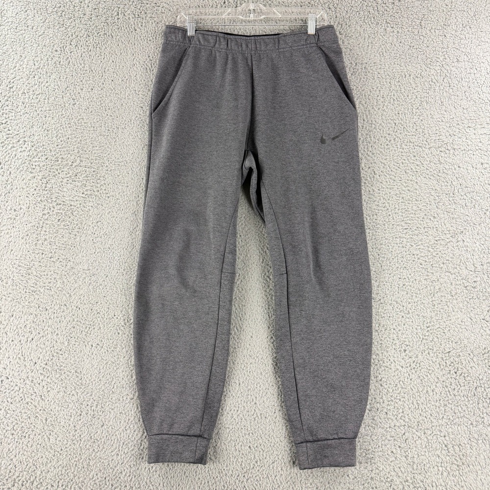 Nike Dri-FIT Therma Joggers Mens M Gray Training Pants Athletic 932255-071